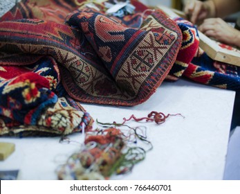 Armenian Carpet Being Made