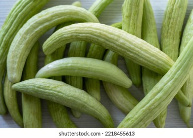 Armenian Cucumber  On White Table