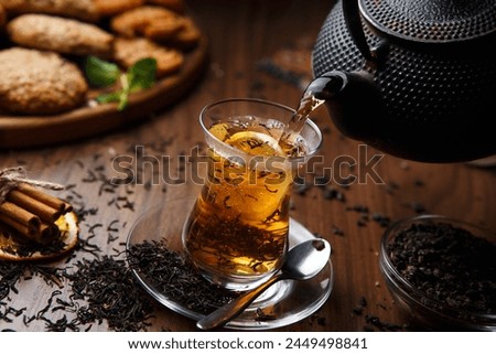 Armenian or georgia tea with cookies