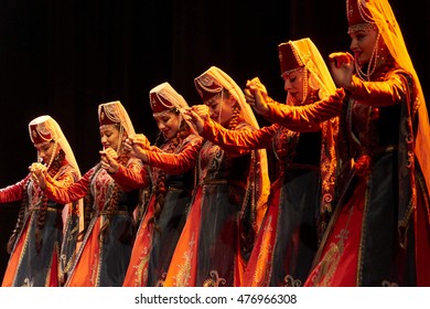 Armenian State Pedagogical University Dance Ensemble In Plozevet (Brittany, France) During The Folklore Festival 