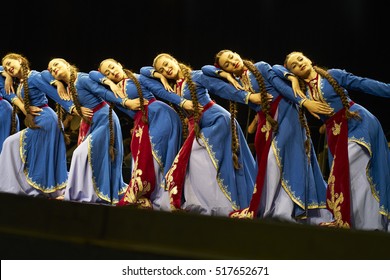 Armenian State Pedagogical University Dance Ensemble In Plozevet (Brittany, France) During The Folklore Festival Mondial Folk. 08-22-2016.