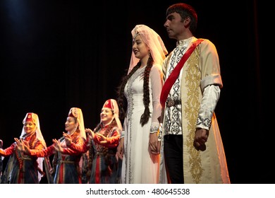 Armenian State Pedagogical University Dancers In Plozevet (Brittany, France) During The Folklore Festival 