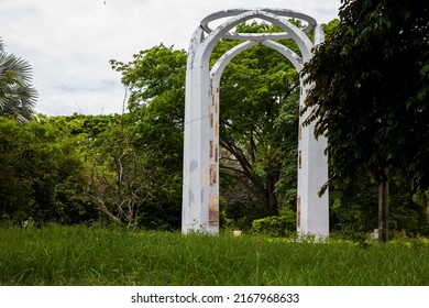 ARMERO, COLOMBIA - MAY, 2022: Commemorative Monument Of The Armero Tragedy Caused By The Nevado Del Ruiz In 1985