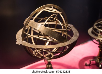 Armillary sphere astronomical instrument, spherical astrolabe