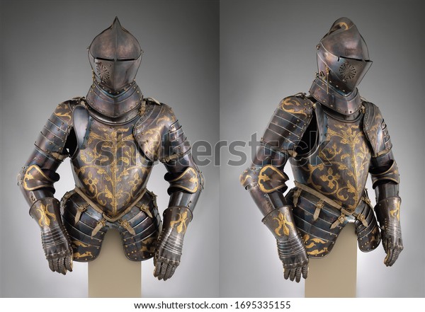 Armor\
from different angles views, Medieval knight\
Armor