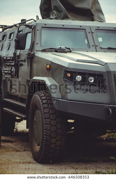 Armored car of the Ukrainian army, rearmament\
and security