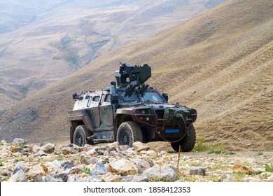 Armored Personnel Carrier On Patrol