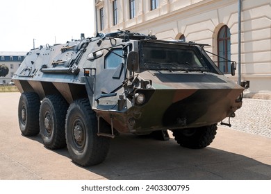 Armored personnel carrier stock photo