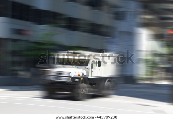 Armored truck with \
motion effect applied