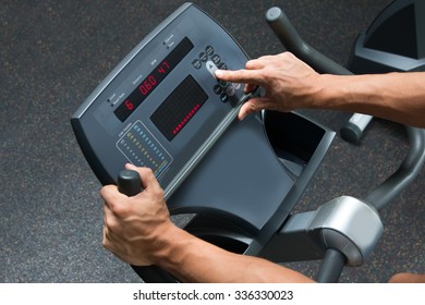 Arms And Control Panel Of Cardio Machine