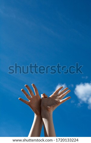 Similar – Image, Stock Photo adieu Human being