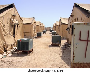 Army Barracks In The Middle Of The Desert