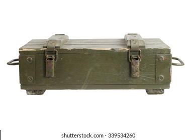 army box of ammunition isolated