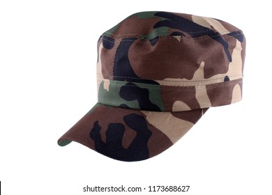 Army Cap Isolated On White