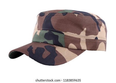 Army Cap Isolated On White