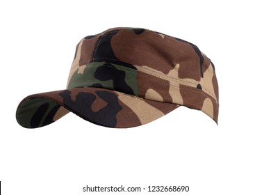 Army Cap Isolated On White