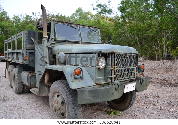 Army green\
truck