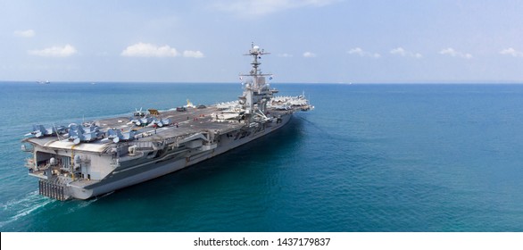 Army Navy Nuclear Ship Carrier Full Fighter Jet Aircraft Concept Technology Of Battleship USA VS Iran.