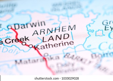 Arnhem Land. Australia On A Map