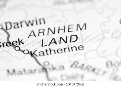 Arnhem Land. Australia On A Map