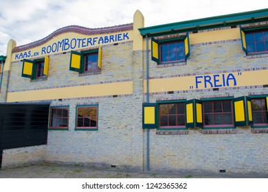 ARNHEM, NETHERLANDS - NOVEMBER 23, 2018: Exterior Of A Dutch Cheese And Butter Factory Called 