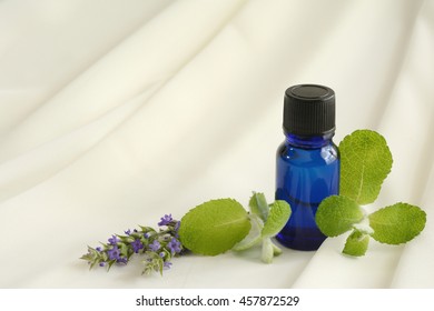 Aroma oil with white clothes