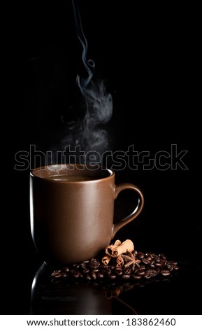 Similar – Image, Stock Photo coffee splash Nutrition