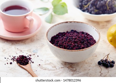 Aronia Berry Tea. Dried Aronia Berries Are Commonly Used To Make Antioxidant-rich Herbal Tea.