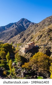 Aroumd is a small Berber village in the Ait Mizane Valley of the High Atlas Mountains of Morocco. Located in Toubkal national park near Marrakesh.