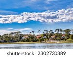 around the lake of Hossegor in the south of the Landes in France

