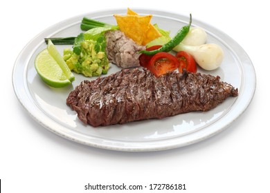arrachera, mexican spiced skirt steak