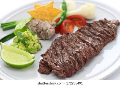arrachera, mexican spiced skirt steak