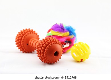 Arrangement Of Dog/pet Toys.