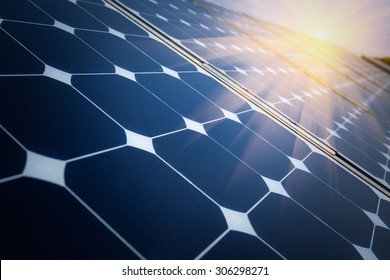 Arrangement of solar energy production plant - Shutterstock ID 306298271