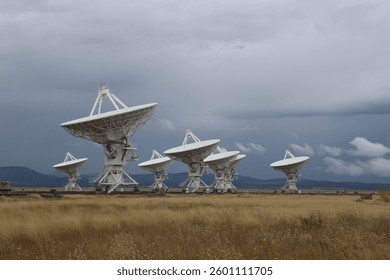Array of Radio Telescopes on a Cloudy Day