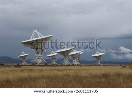 Array of Radio Telescopes on a Cloudy Day