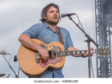 Arrington, VA/USA - 9/6/2014 : Wilco Frontman Jeff Tweedy Performs At LOCKN' Festival In Arrington, VA.  