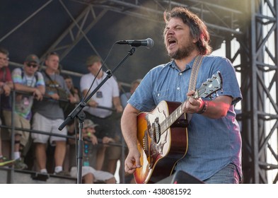 Arrington, VA/USA - 9/6/2014 : Wilco Frontman Jeff Tweedy Performs At LOCKN' Festival In Arrington, VA.  