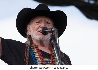 Arrington, VA/USA - 9/7/2014 : Willie Nelson performs at LOCKN' Festival. He's a Grammy Award winner and was inducted into the Country Music Hall of Fame in 1993. 