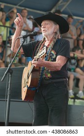 Arrington, VA/USA - 9/7/2014 : Willie Nelson Performs At LOCKN' Festival In Arrington, VA.  