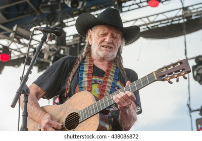 Arrington, VA/USA - 9/7/2014 : Willie Nelson Performs At LOCKN' Festival In Arrington, VA.  