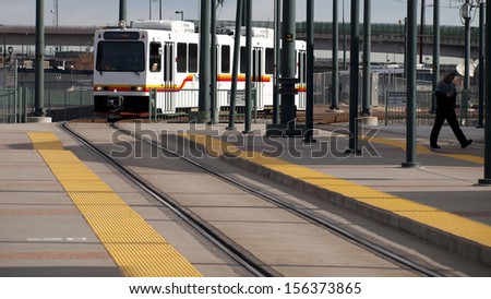 Arrival of the train.