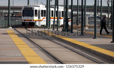 Arrival of the train.