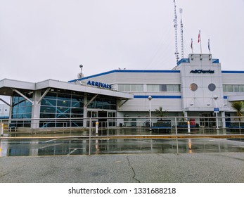 Arrivals Gate At BC Ferry Terminal In Tsawwassen, British Columbia, 06-Mar-2019