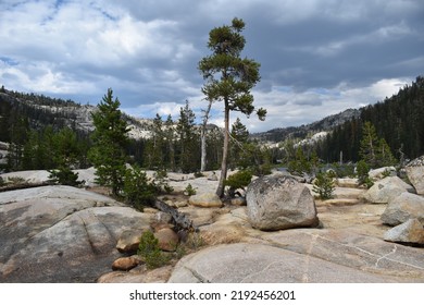 Arriving To Bear Lake In The Emigrant Wilderness Of Stanislaus National Forest.