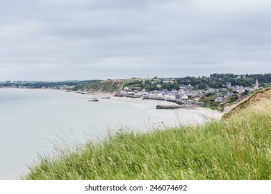 Arromanches And Gold Beach In Normandy, France