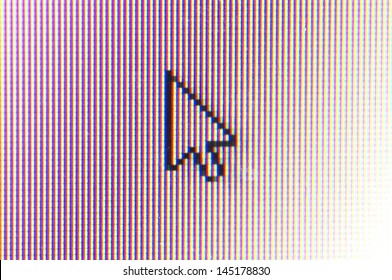 arrow cursor on computer screen 