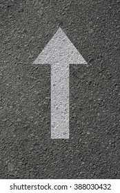 Arrow direction in asphault