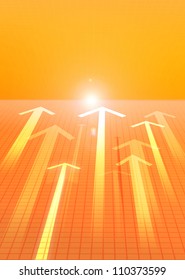 Arrow image background material