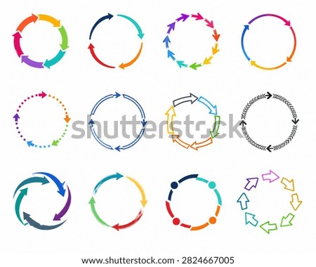 Arrow Ring Patterns – Circular Cycle Infographic